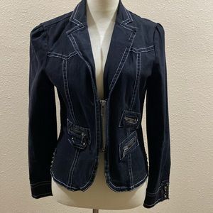 Beautiful black boutique purchased jacket by 8 Wonder. Large size.